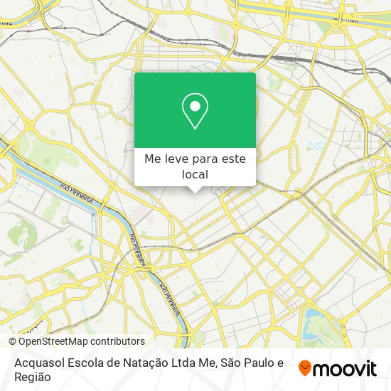 Acquasol Escola de Natação Ltda Me mapa