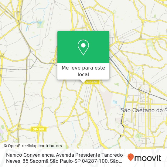 Nanico Conveniencia, Avenida Presidente Tancredo Neves, 85 Sacomã São Paulo-SP 04287-100 mapa