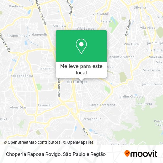 Choperia Raposa Rovigo mapa
