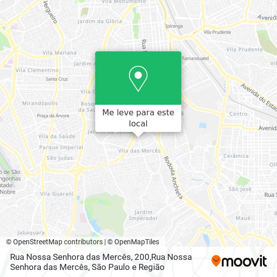 Rua Nossa Senhora das Mercês, 200,Rua Nossa Senhora das Mercês mapa