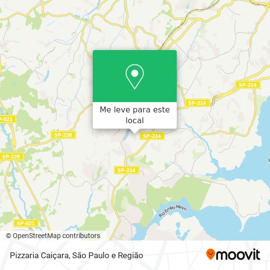 Pizzaria Caiçara mapa