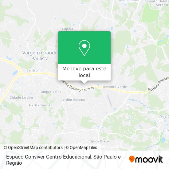 Espaco Conviver Centro Educacional mapa