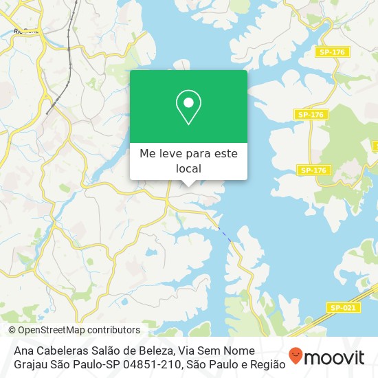 Ana Cabeleras Salão de Beleza, Via Sem Nome Grajau São Paulo-SP 04851-210 mapa