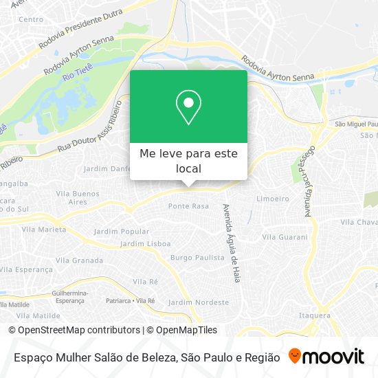 Espaço Mulher Salão de Beleza mapa