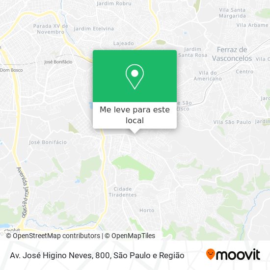 Av. José Higino Neves, 800 mapa