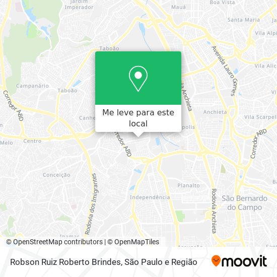 Robson Ruiz Roberto Brindes mapa