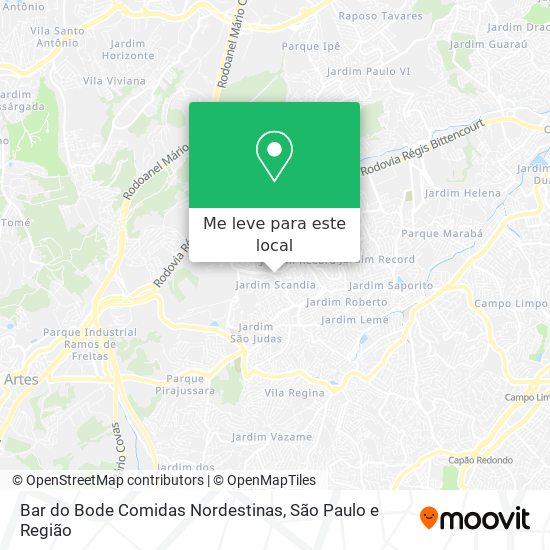 Bar do Bode Comidas Nordestinas mapa