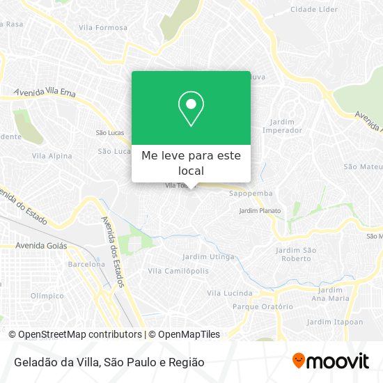 Geladão da Villa mapa