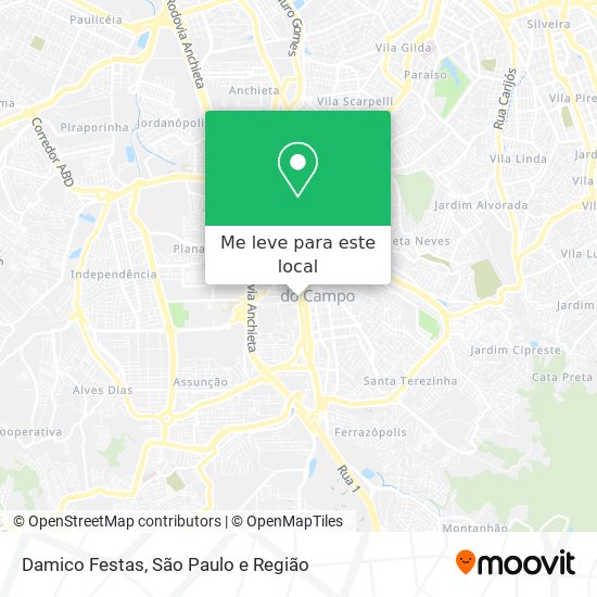Damico Festas mapa