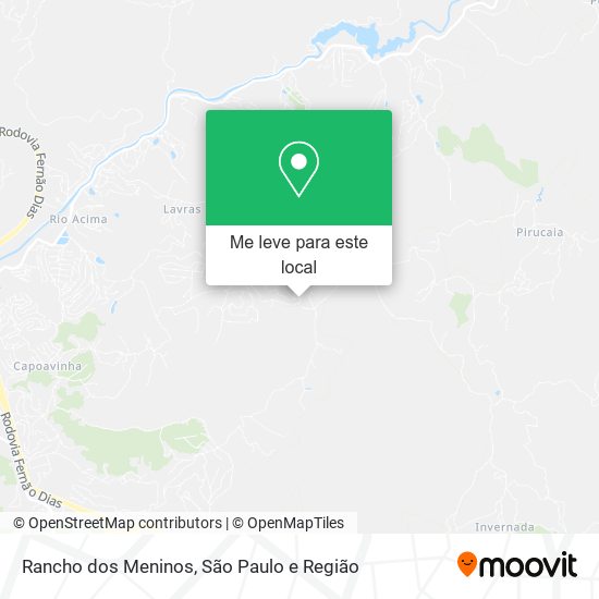 Rancho dos Meninos mapa