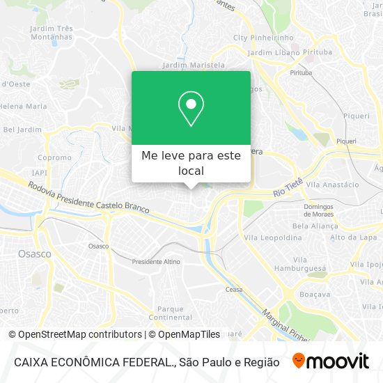 CAIXA ECONÔMICA FEDERAL. mapa