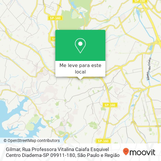 Gilmar, Rua Professora Vitalina Caiafa Esquivel Centro Diadema-SP 09911-180 mapa