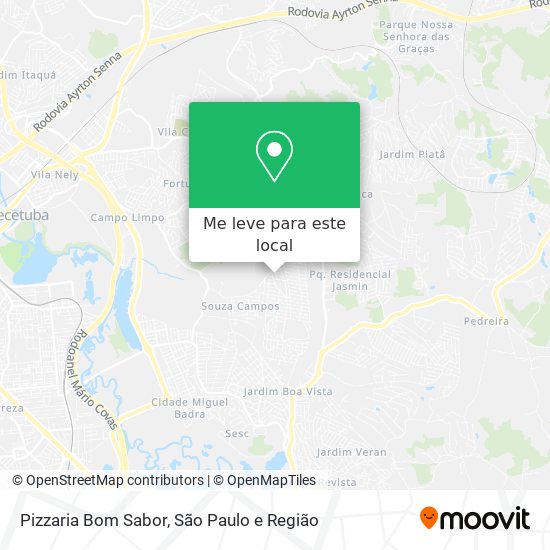 Pizzaria Bom Sabor mapa