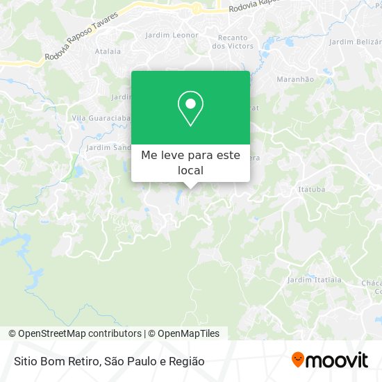 Sitio Bom Retiro mapa