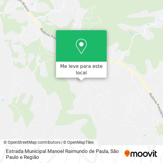 Estrada Municipal Manoel Raimundo de Paula mapa