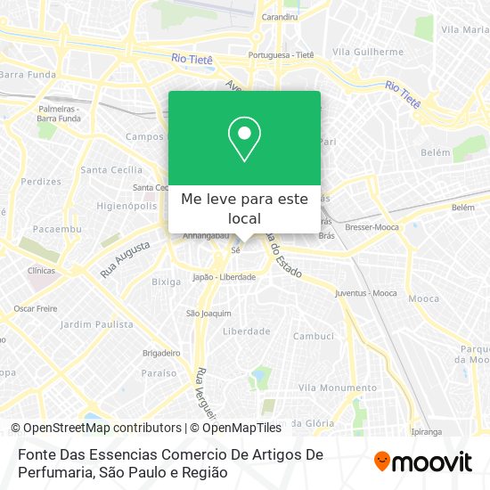 Fonte Das Essencias Comercio De Artigos De Perfumaria mapa