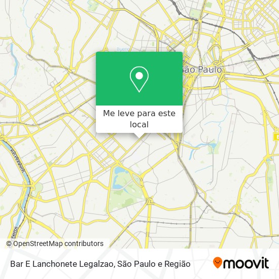 Bar E Lanchonete Legalzao mapa