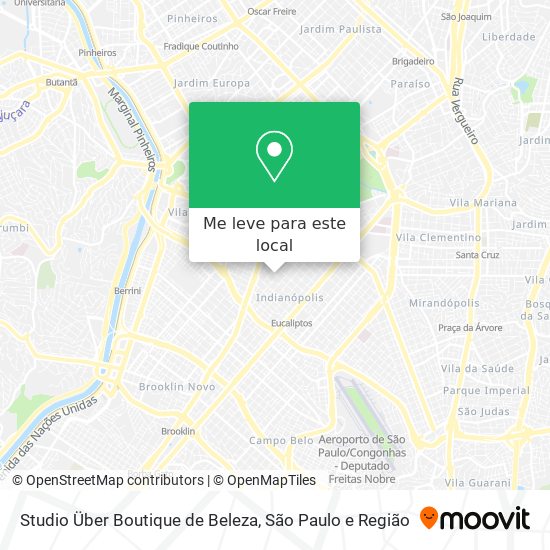 Studio Über Boutique de Beleza mapa