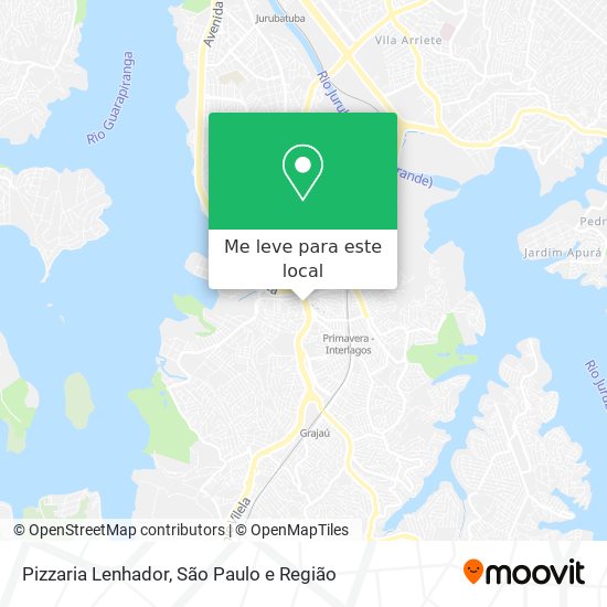 Pizzaria Lenhador mapa