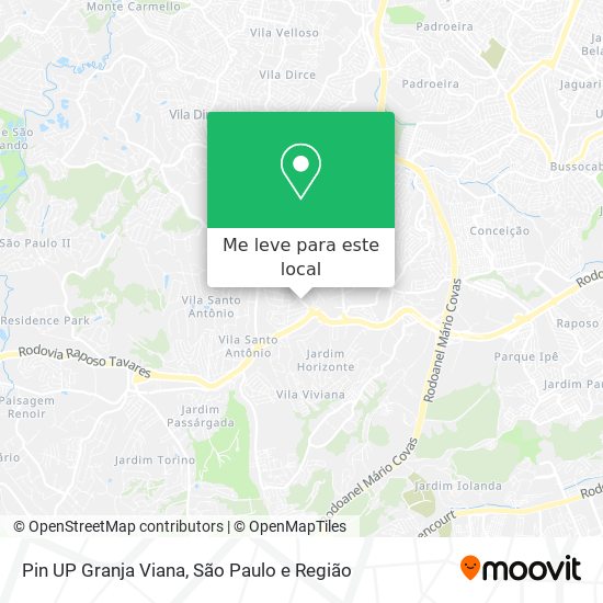 Pin UP Granja Viana mapa
