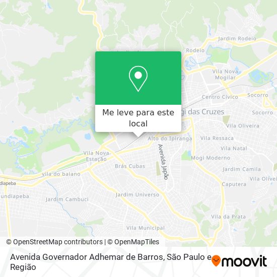 Avenida Governador Adhemar de Barros mapa