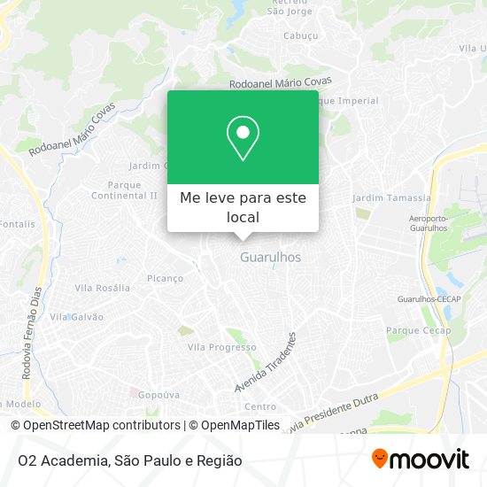 O2 Academia mapa