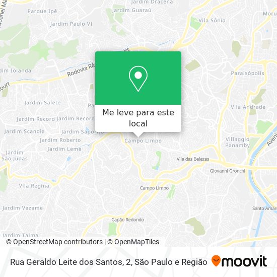 Rua Geraldo Leite dos Santos, 2 mapa