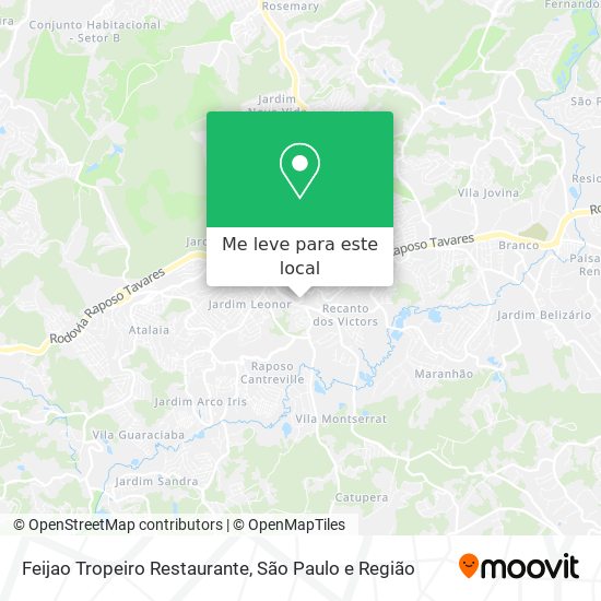 Feijao Tropeiro Restaurante mapa