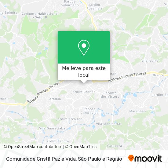Comunidade Cristã Paz e Vida mapa