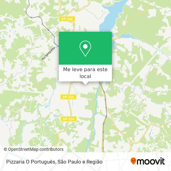 Pizzaria O Português mapa