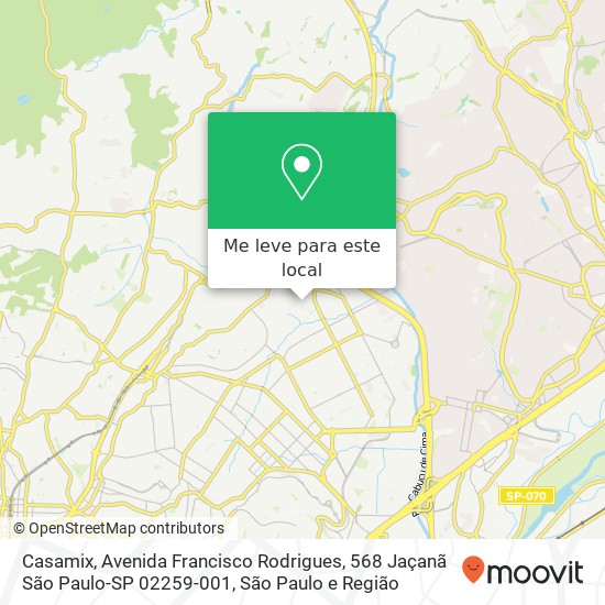 Casamix, Avenida Francisco Rodrigues, 568 Jaçanã São Paulo-SP 02259-001 mapa