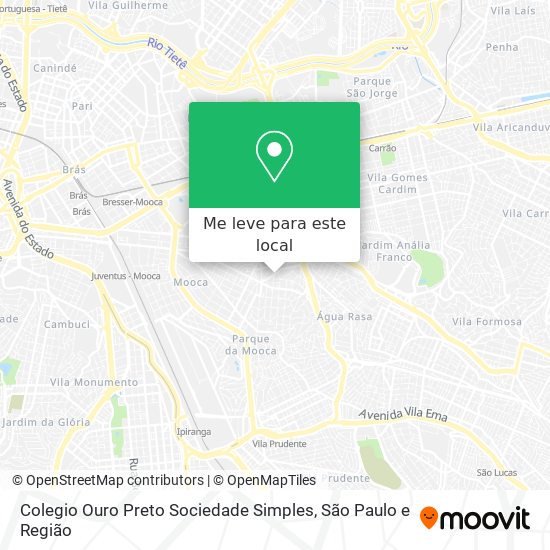 Colegio Ouro Preto Sociedade Simples mapa