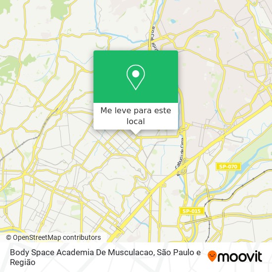 Body Space Academia De Musculacao mapa
