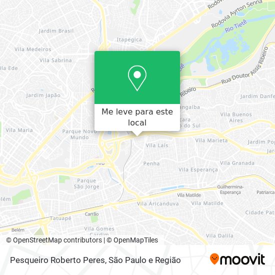 Pesqueiro Roberto Peres mapa