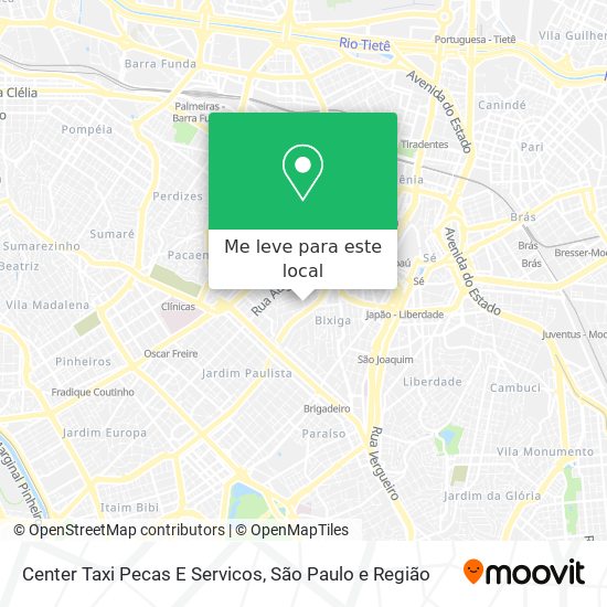 Center Taxi Pecas E Servicos mapa