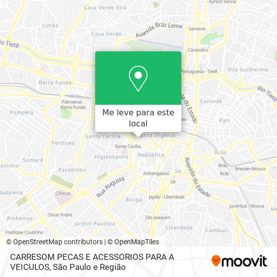 CARRESOM PECAS E ACESSORIOS PARA A VEICULOS mapa