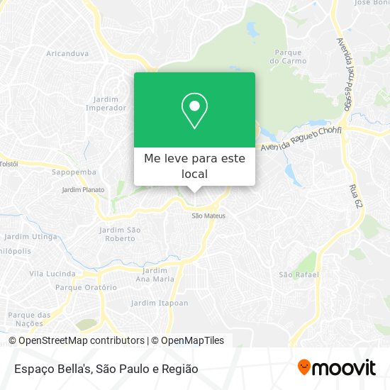 Espaço Bella's mapa