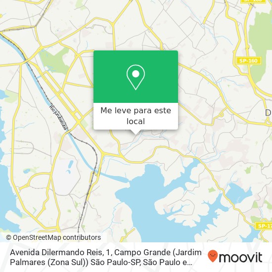 Avenida Dilermando Reis, 1, Campo Grande (Jardim Palmares (Zona Sul)) São Paulo-SP mapa