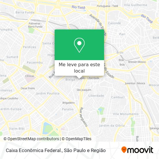 Caixa Econômica Federal. mapa