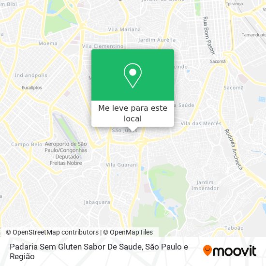 Padaria Sem Gluten Sabor De Saude mapa