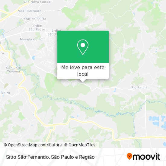 Sitio São Fernando mapa