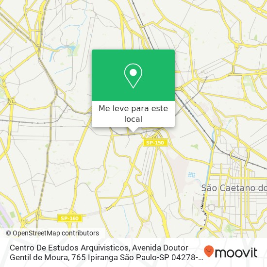 Centro De Estudos Arquivisticos, Avenida Doutor Gentil de Moura, 765 Ipiranga São Paulo-SP 04278-080 mapa