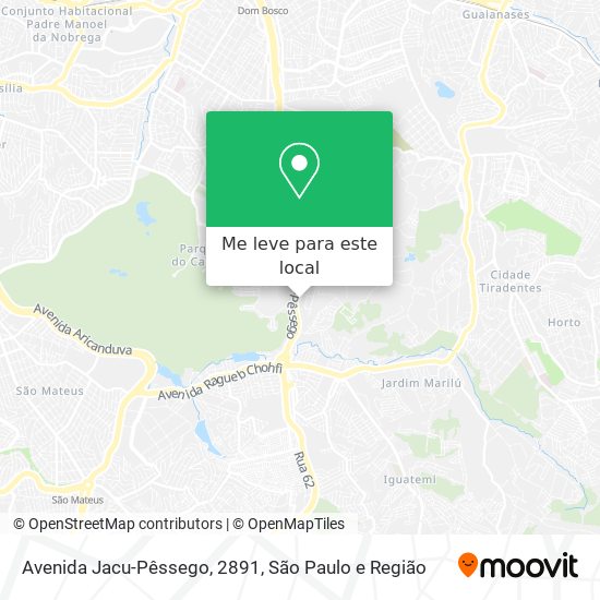 Avenida Jacu-Pêssego, 2891 mapa