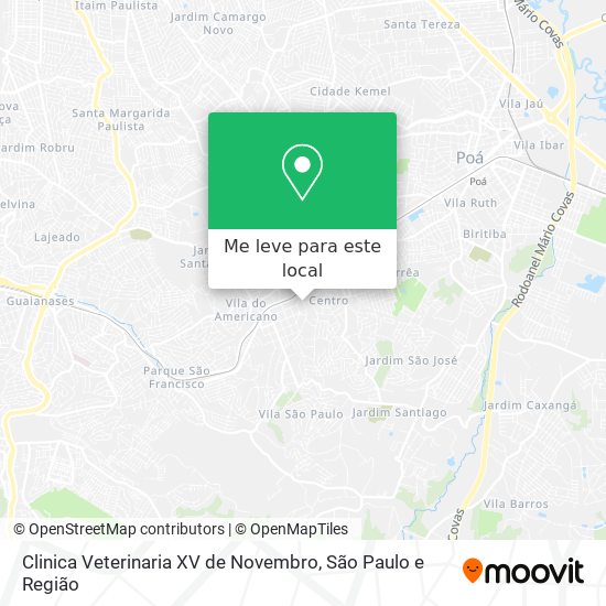 Clinica Veterinaria XV de Novembro mapa