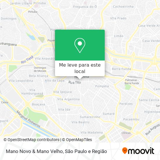 Mano Novo & Mano Velho mapa