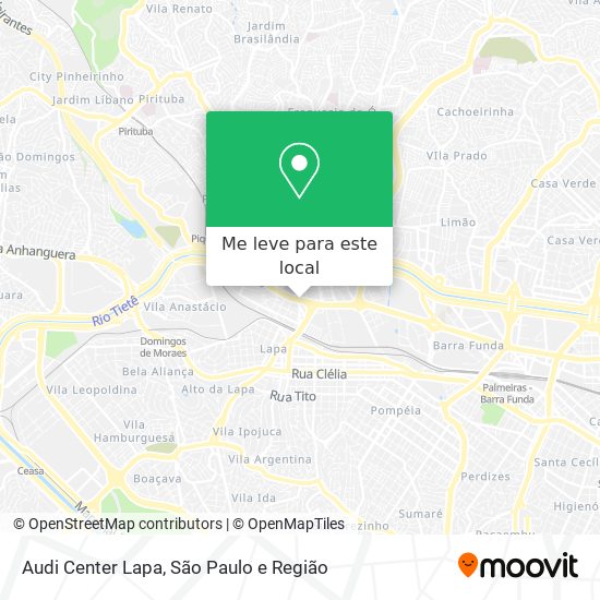 Audi Center Lapa mapa