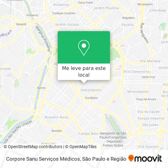 Corpore Sanu Serviços Médicos mapa