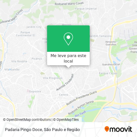 Padaria Pingo Doce mapa