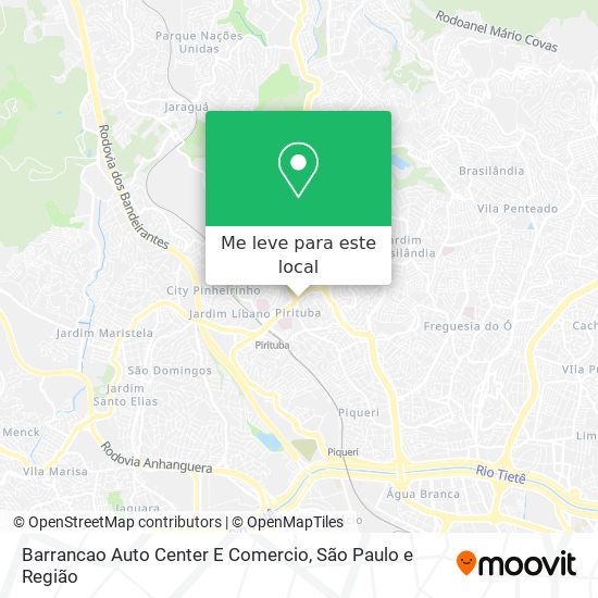 Barrancao Auto Center E Comercio mapa