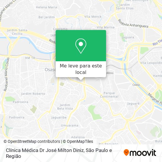 Clínica Médica Dr José Milton Diniz mapa